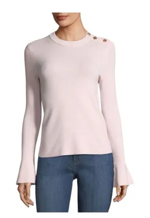 Tory Burch Kimberly Pink Bell‎ Sleeve wool Sweater small thumbnail 1
