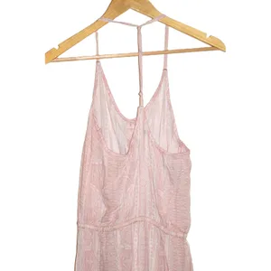 Roxy Maxi Dress Womens Small Pink Good T-Back Boho Tribal Print Button Front thumbnail 5
