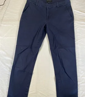 Banana Republic Flat Front Straight Legs Pants Womens Blue Size 8 thumbnail 1