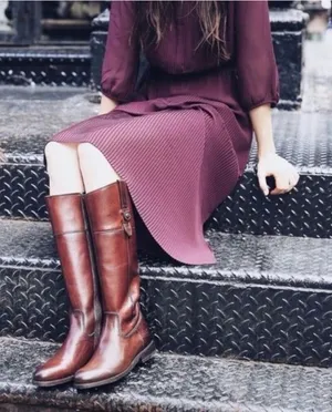 Frye Jayden Button Tall Leather Riding Boots in Bordeaux New in Box Size 8M thumbnail 1