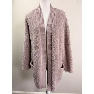 Barefoot Dreams CozyChic Cardigan M Dusky Rose Open Front Sweater Medium thumbnail 2