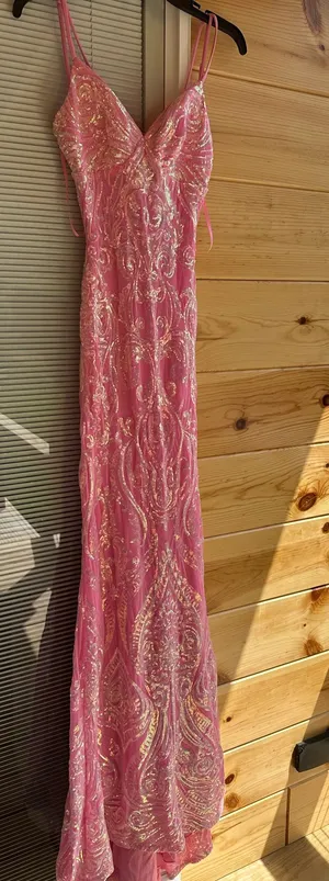 Windsor prom dress pink sequin thumbnail 1