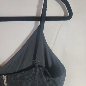 Lulus Way With Words Black Lace Skater Dress Size M Fit Flare Mini Coquette LBD thumbnail 9