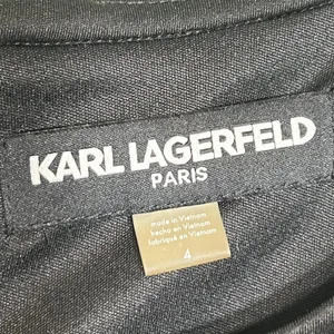 Karl Lagerfeld Paris Dress Womens 4 Sleeveless Sheath Zipper Pockets Career Work thumbnail 6