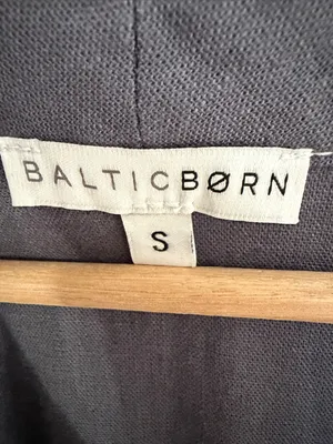 Baltic Born Charcoal Gray Button-Front V-Neck Jumpsuit with Tie Waist thumbnail 3