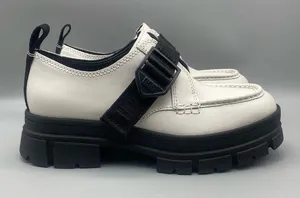 UGG Ashton Platform White Leather Lug Sole Women's Loafers Shoes - Size: 6.5 thumbnail 1