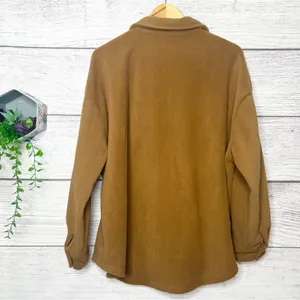 Disney Winnie the Pooh Character Fleece Button-Up Shacket Shirt Jacket Size XL Hazelnut thumbnail 9
