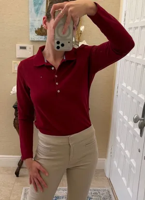 Tommy Hilfiger Long Women’s Sleeve Button-Up thumbnail 1