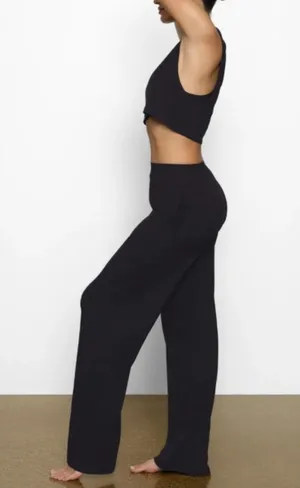 Skims Boyfriend Loose Pants Onyx thumbnail 6