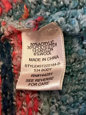 Sincerely Jules Cardigan Sweater Womens XS Multicolor Chunky Knit Open Front thumbnail 8