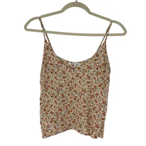 Reformation Rovino Floral Cami Tank Top Cream Rust Ditsy Print XS Fairy thumbnail 2