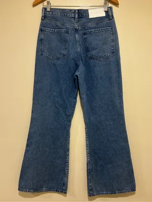 7 For All Mankind Easy Flare In Star Patchwork Denim Jeans Size 26 thumbnail 6