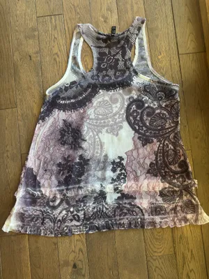 FANG Sheer Tank Top Purple Size L thumbnail 4