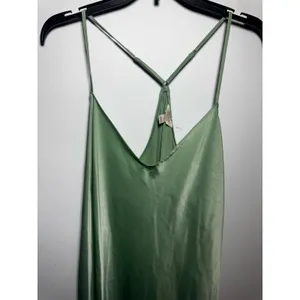 Brand New State of Day Women's Size XL Basil Green Slip Mini Dress thumbnail 2