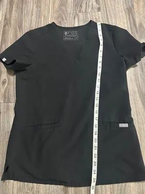 Figs Black V-Neck Scrub Top thumbnail 8