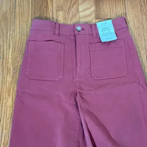 Madewell Emmett Wide Leg‎ High Rise Pants Antique Rose Pink size 25 NWT thumbnail 4