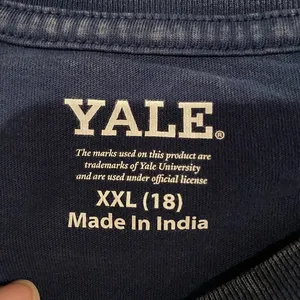 2 -Yale t shirts one gray one navy NWT Boys size 18 thumbnail 4