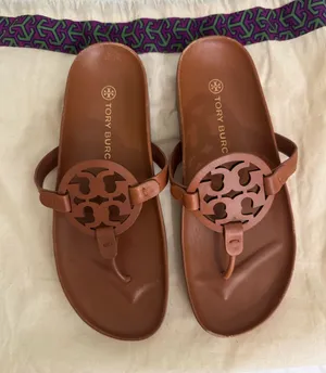 Tory Burch Miller Cloud Sandal Aged Camello Size 9 thumbnail 1