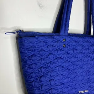 Baggallini quilted tote bag royal blue 20” x‎ 12” x 5.75” thumbnail 4