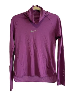 Running Purple Mock Neck Long Sleeve Active Shirt Size Medium thumbnail 1