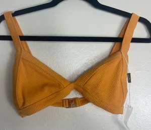 Meshki Orange Triangle Bra with Wide Straps thumbnail 1