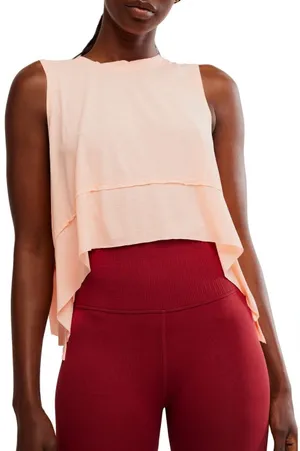 NWT Free People movement Tempo Tank Color Peach Size XS thumbnail 1