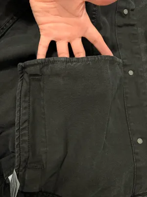 American Eagle Oversized Denim Boyfriend Jacket thumbnail 7