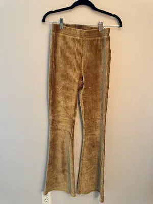 Aerie Groove-On Velour High-Waisted Flare Pants thumbnail 3