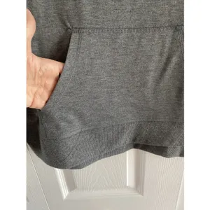 C. Wonder Time To Wine Down Sweatshirt Womens Size M Gray Graphic‎ Pocket Top thumbnail 5