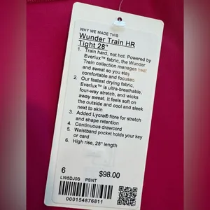LULULEMON Wunder Train High-Rise Tight 28" NEW thumbnail 8