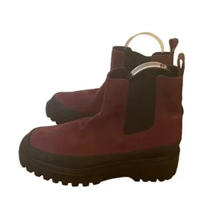 Nordstrom Rack Bellamy Faux Suede Chelsea Boots Wine Womens 8.5 Waterproof thumbnail 6