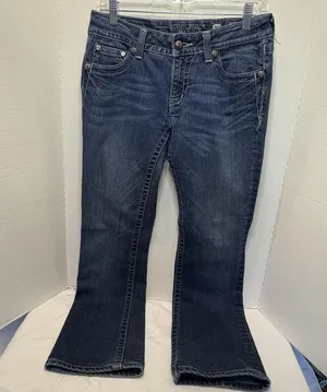 Miss Me Jeans JP5489B2 Boot Cut Distressed Size 29 Color DK131 Y2K Embroidered thumbnail 1