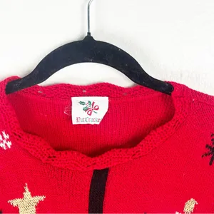 NUTCRACKER Red Long Sleeves Christmas Graphic Prints Sweater Medium thumbnail 6