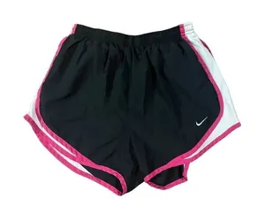 Nike Dri‎ fit womens black pink athletic shorts sz small thumbnail 1