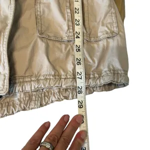A&F Womens Size S Tan Hoodie Snap Jacket‎ Cotton Abercrombie Fitch thumbnail 10