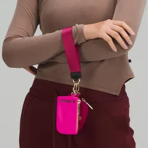 Lululemon Dual Pouch Wristlet Sonic Pink/Pomegranate/Black thumbnail 4