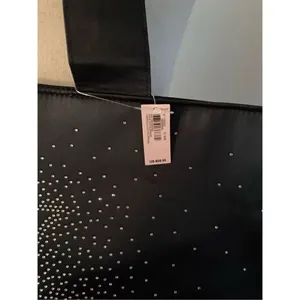 Victoria’s Secret tote large with diamonds overnight bag, black thumbnail 2