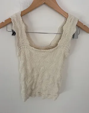 Free People Love Letter Cami‎ Size XS/S Cream thumbnail 1