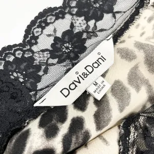 Davi & Dani‎ Womens Leopard Cami Size M Y2K Lingeriecore Sultry Club Night Edgy thumbnail 7