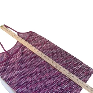 Tart Pink Purple space Dye athletic Cami Tank Top Women's M Stretch Layering Workout thumbnail 10