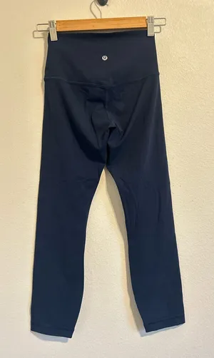 Lululemon Leggings Align High Rise Crop 23” Womens 4 True Navy Yoga Gym thumbnail 1