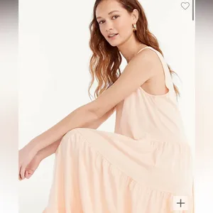 J. Crew Broken-In Jersey Tiered Maxi Dress periwinkle size small thumbnail 3