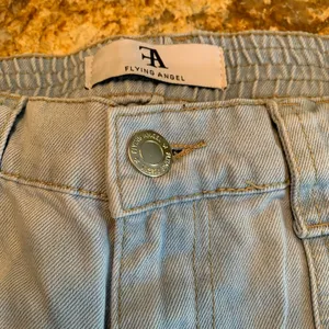 Stylish Blue Flare Wide Leg Jeans thumbnail 4