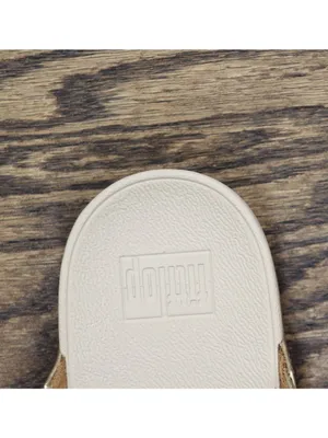 Fitflop Womens F-Mode Bejewelled Toe-Post Slip-On Thong Sandals Platino Gold 10M thumbnail 8