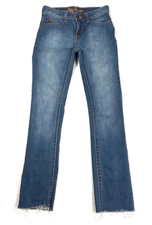 Kimes Ranch Betty Seventeen Jeans Women 2 x 32 Bootcut Cotton Western Frayed USA thumbnail 1