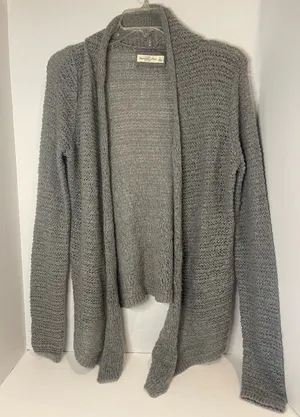 Abercrombie & Fitch Heather Gray Cardigan thumbnail 1