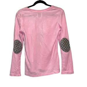 NWT PJ Couture Pink‎ Fox Pajama Top Small Long Sleeve Sleepwear Cute Graphic thumbnail 2