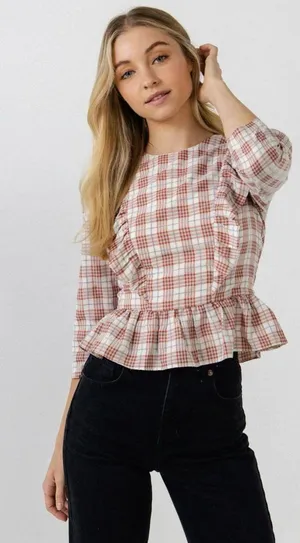 English Factory Plaid Top thumbnail 1