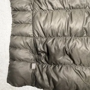 Athleta‎ Goose Down Puffer Jacket Brown Quilted Full Zip Coat Womens Size Jacket thumbnail 4