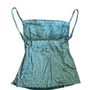 NWT Free People All Night‎ Velvet Tunic in evergreen sz Small thumbnail 4